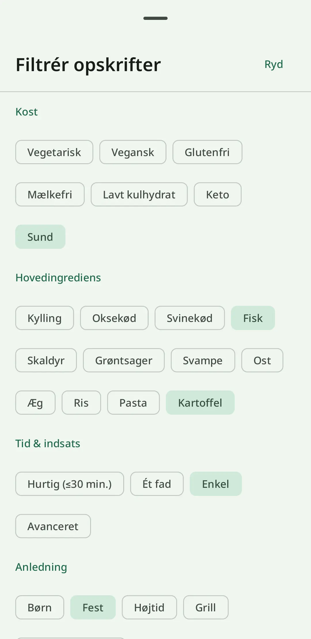 Intelligent opskalering af opskrifter i RecipeFlow