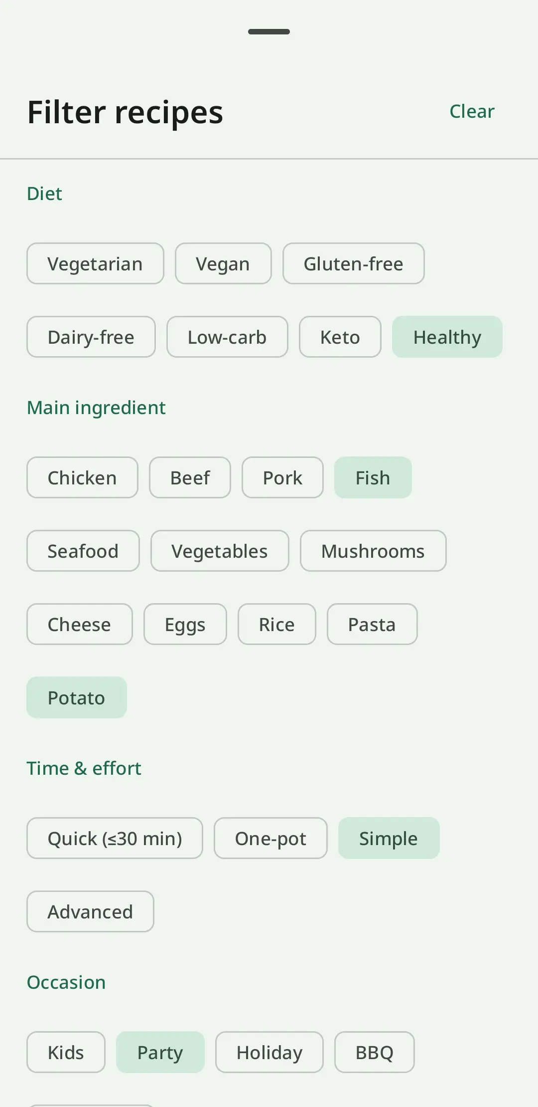 RecipeFlow recipe collections and tags – organize your personal cookbook by category