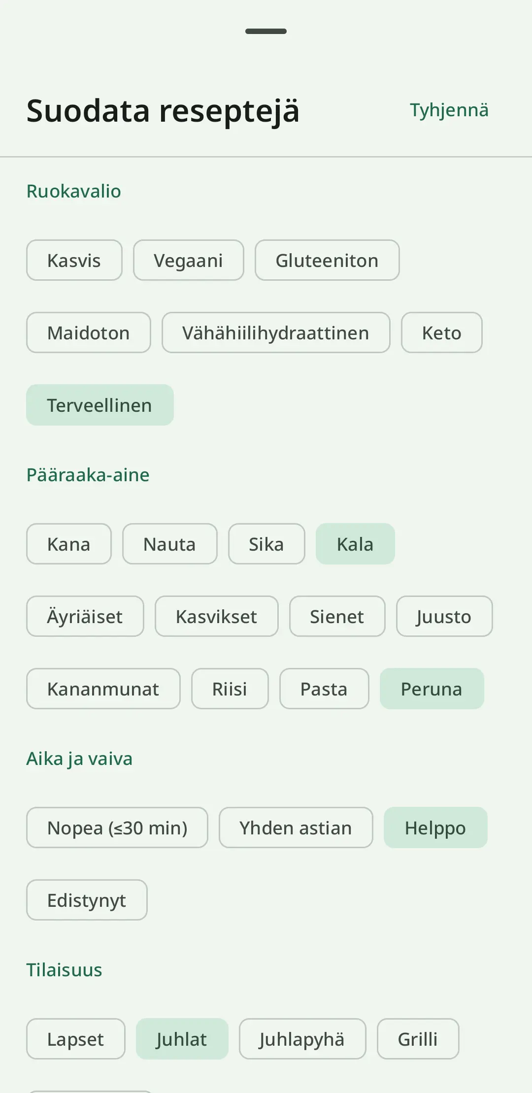 Reseptikokoelma RecipeFlow