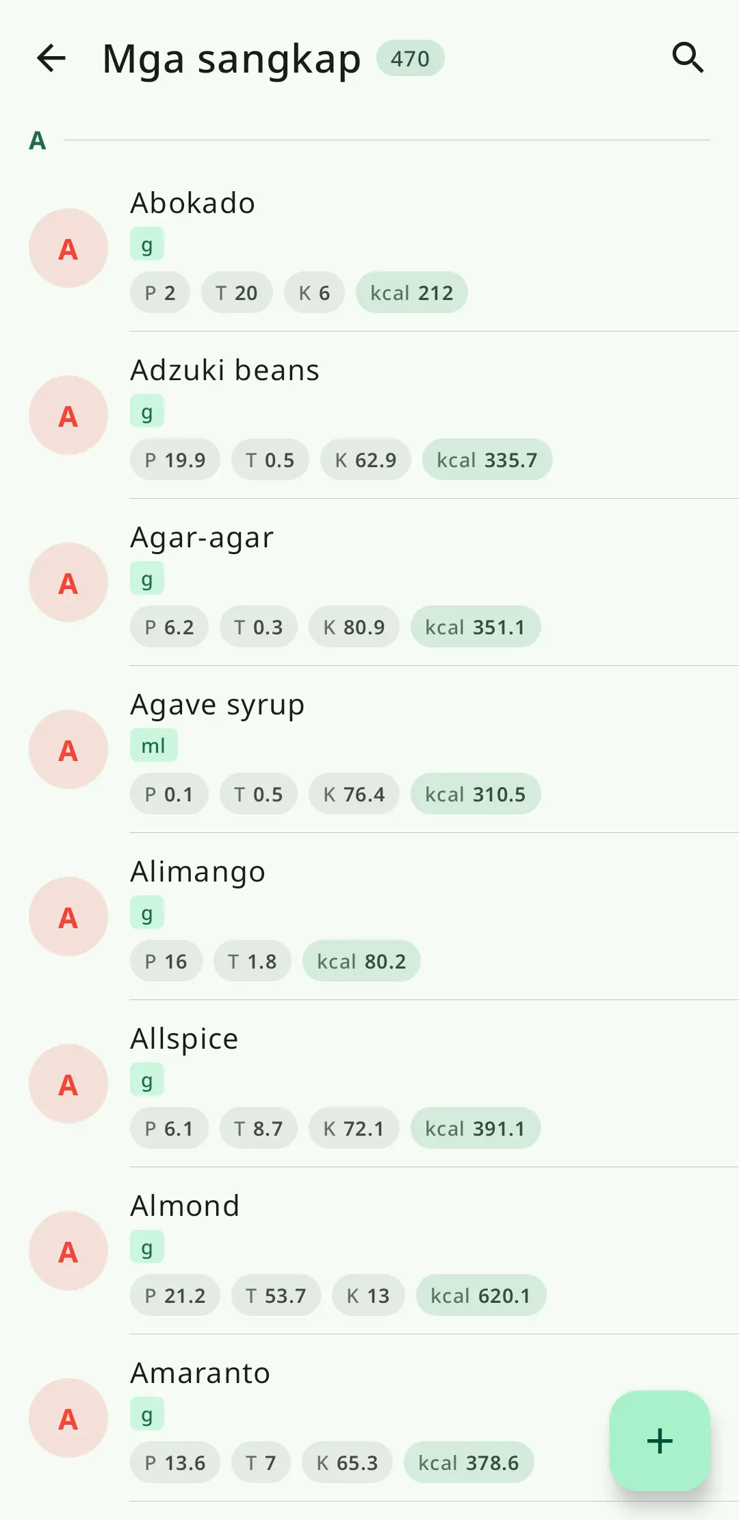 Flexible na ingredient system sa RecipeFlow
