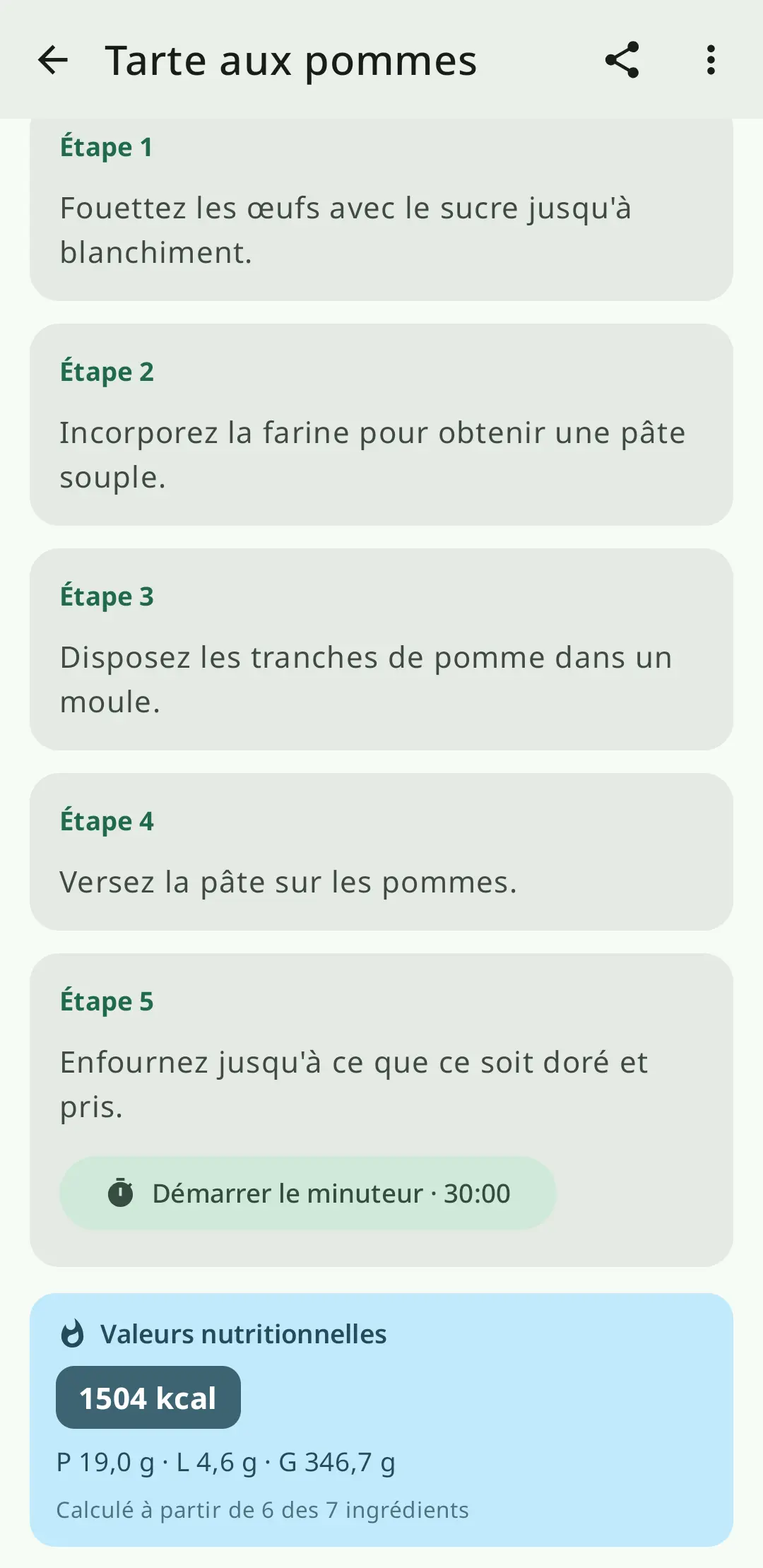 Cuisinez étape par étape avec des instructions à l'écran, des minuteurs intégrés et un mode sans distraction
