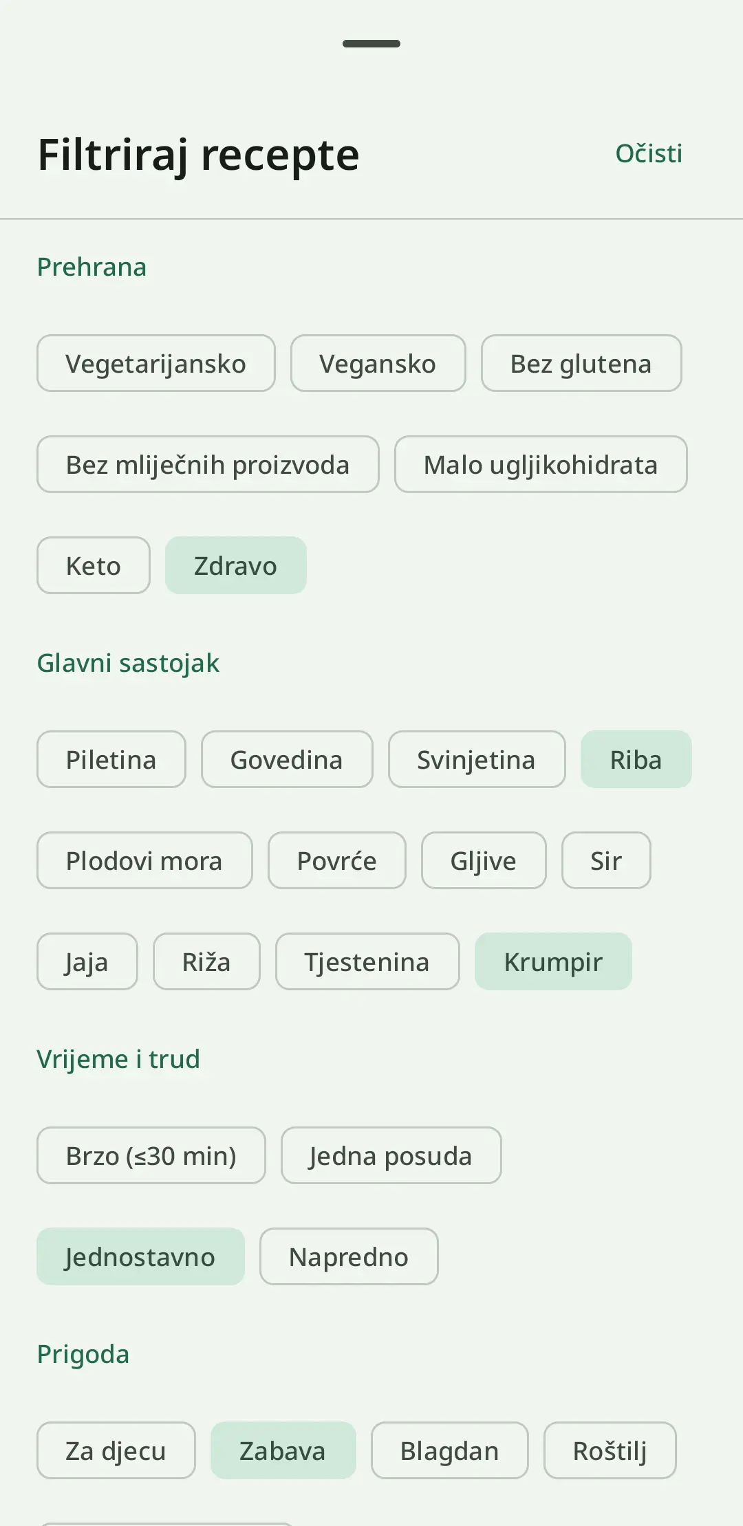 Zbirka recepata RecipeFlow – digitalna kuharica