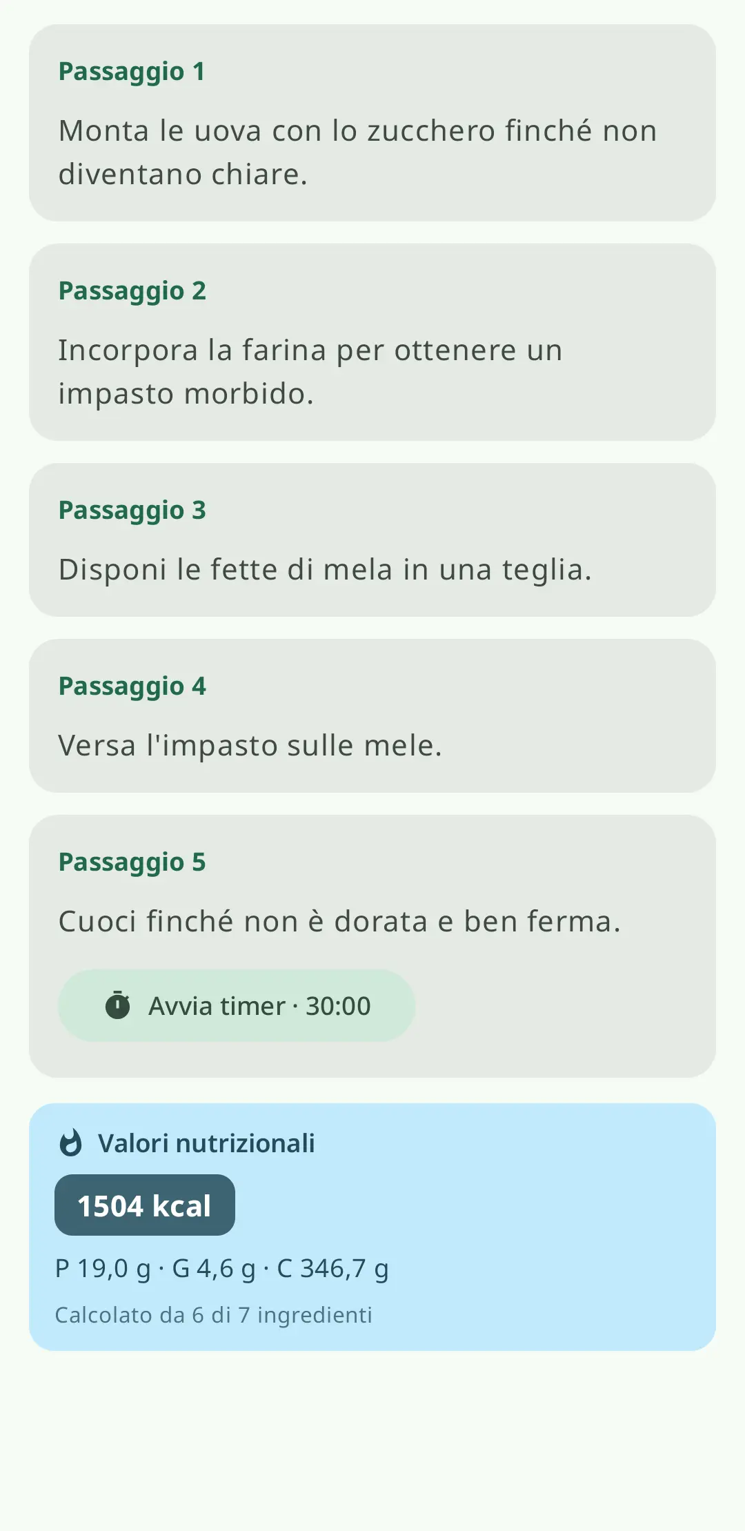Cucina passo dopo passo con istruzioni sullo schermo, timer integrati e modalità senza distrazioni
