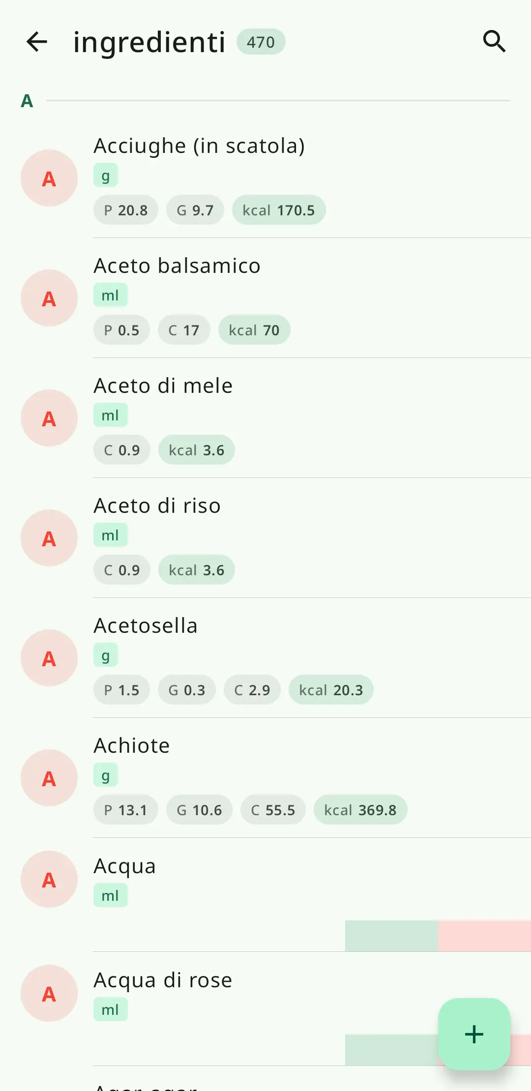 Sistema flessibile di ingredienti e gestione ricette in RecipeFlow