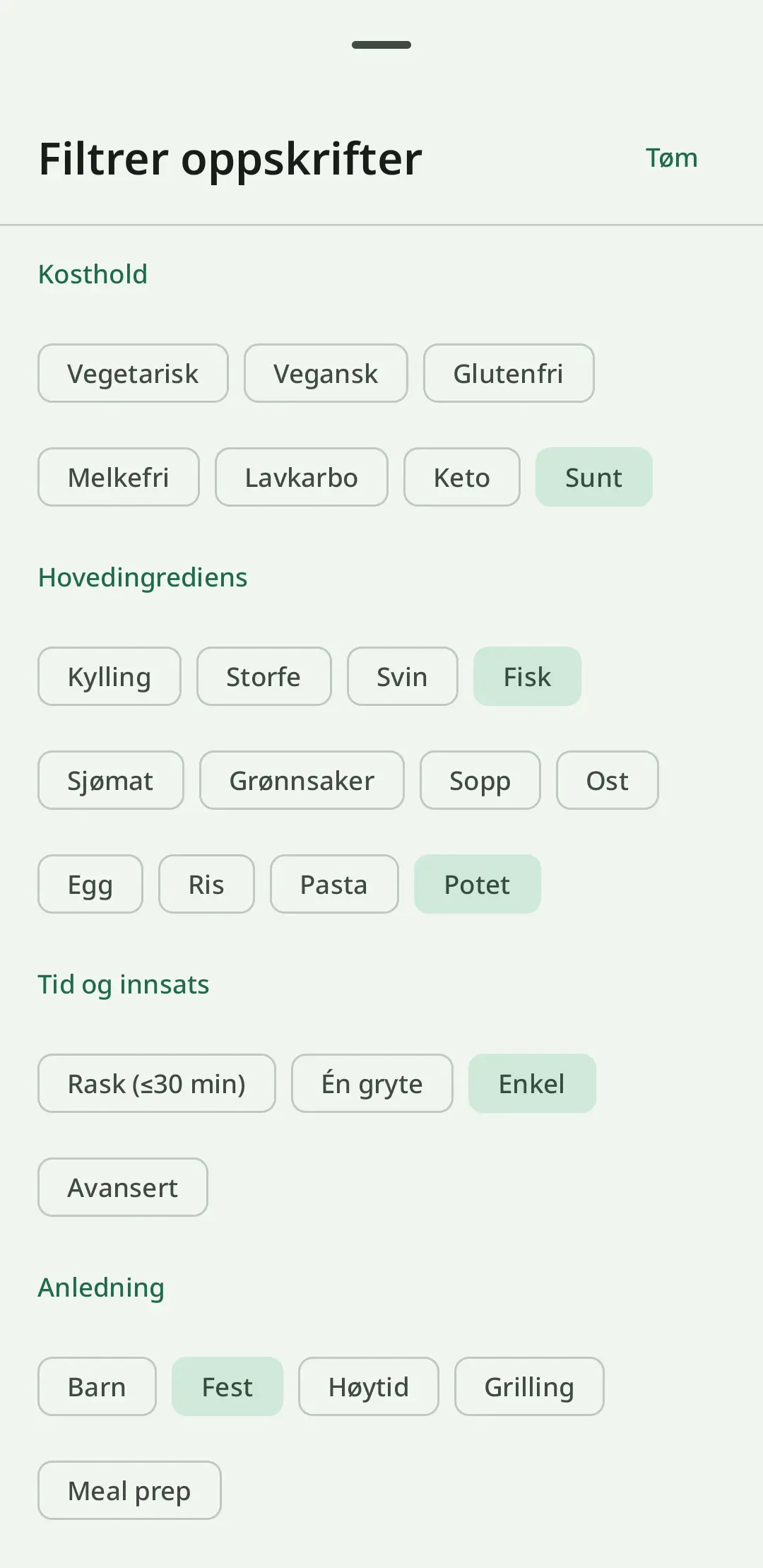 Smart oppskriftsskalering i RecipeFlow