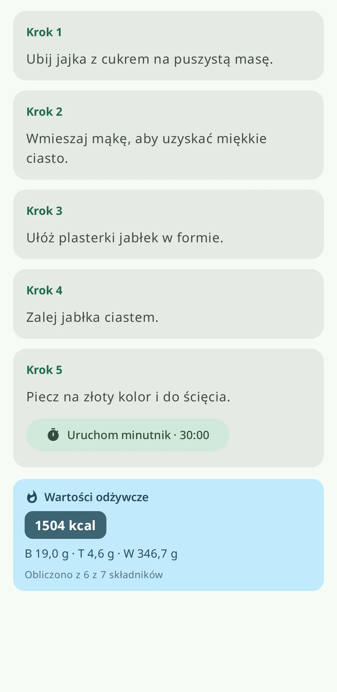 Gotowanie krok po kroku z instrukcjami na ekranie i wbudowanymi timerami