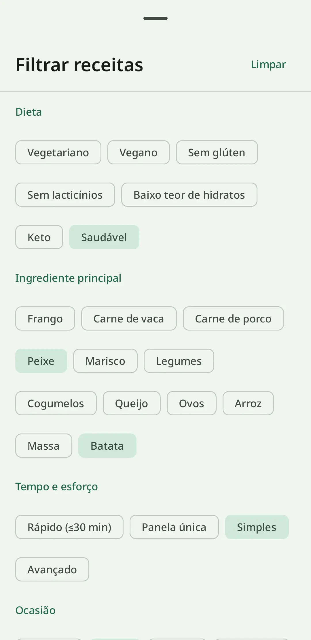 Caderno de receitas no RecipeFlow