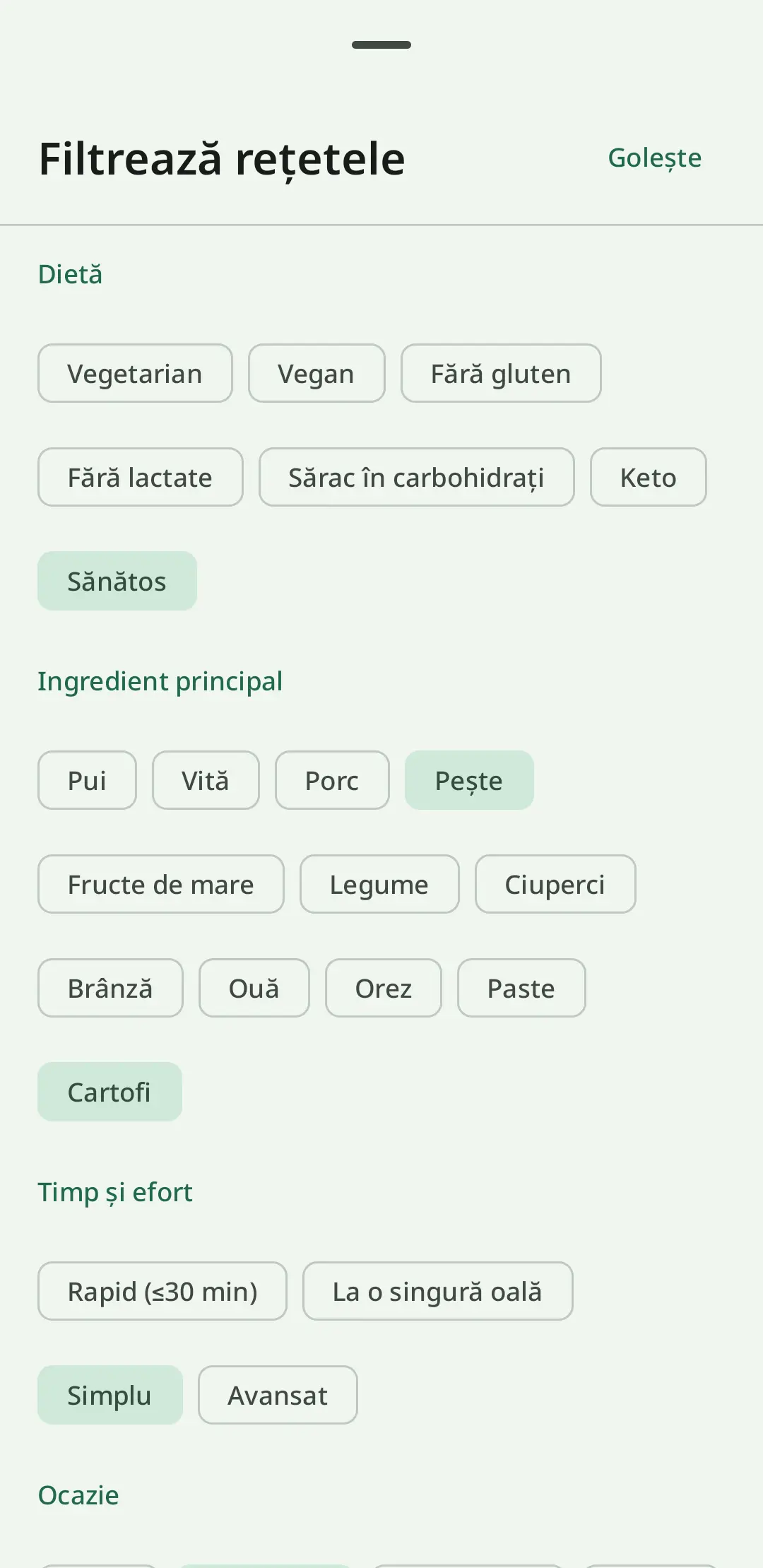 Scalare inteligentă a rețetelor în RecipeFlow