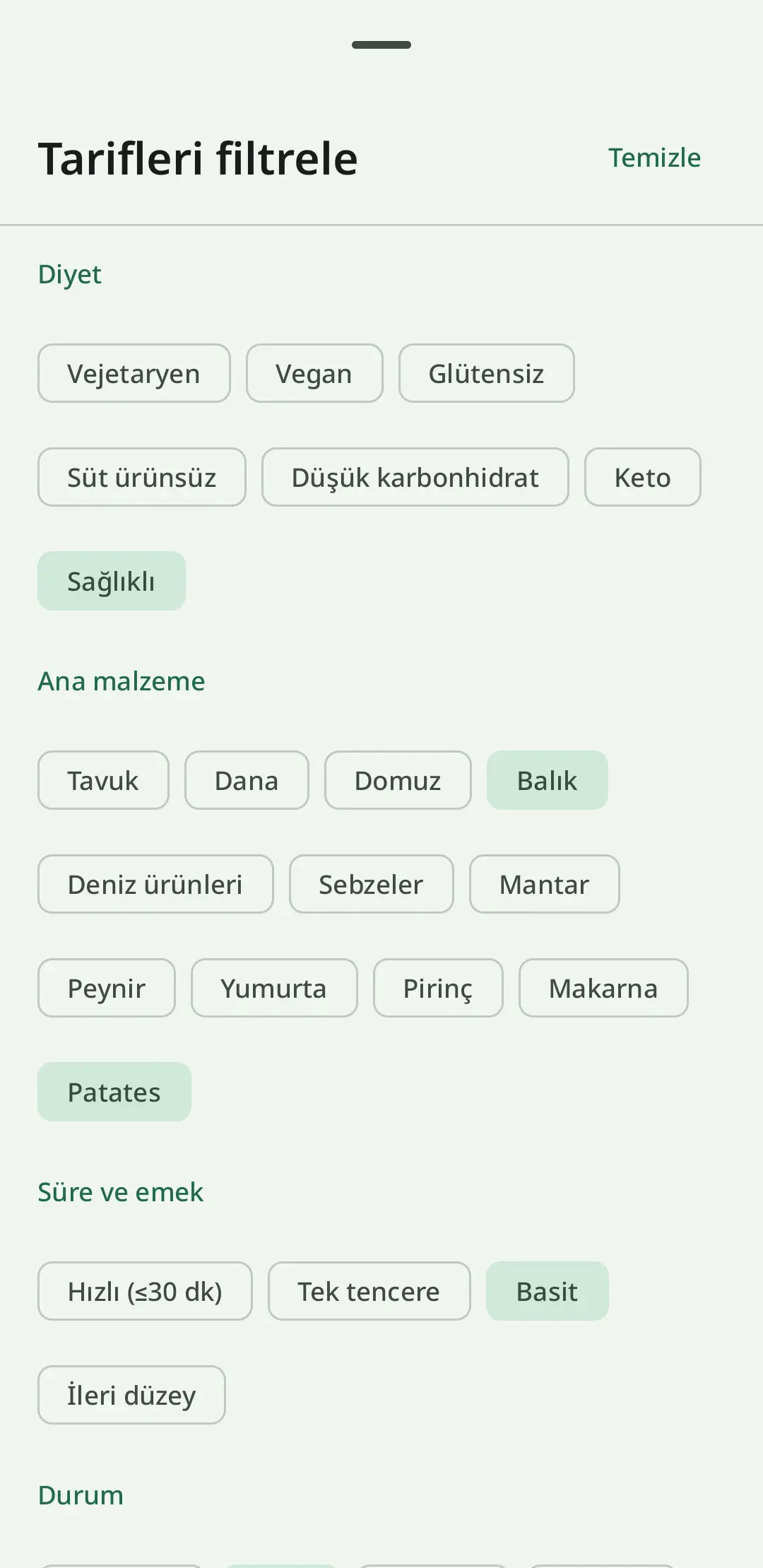 RecipeFlow'da akıllı tarif ölçeklendirme